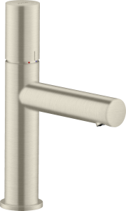AXOR Uno Jednouchwytowa bateria umywalkowa 100 z niezamykanym kompletem odpływowym, uchwyt Zero Nikiel Szczotkowany