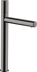 AXOR Uno Jednouchwytowa bateria umywalkowa 260 z niezamykanym kompletem odpływowym, uchwyt Zero Czarny Chrom Polerowany