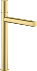 AXOR Uno Jednouchwytowa bateria umywalkowa 260 z niezamykanym kompletem odpływowym, uchwyt Zero Mosiądz Szczotkowany