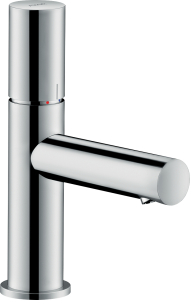 AXOR Uno Jednouchwytowa bateria umywalkowa 80 z niezamykanym kompletem odpływowym, uchwyt Zero Stal Szlachetna Optyczna