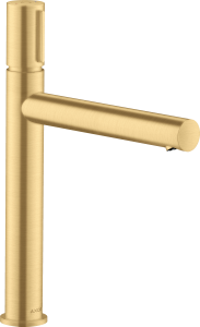 AXOR Uno Bateria umywalkowa Select 200 z niezamykanym kompletem odpływowym Złoty Optyczny Szczotkowany