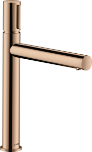 AXOR Uno Bateria umywalkowa Select 200 z niezamykanym kompletem odpływowym Czerwone Złoto Polerowane