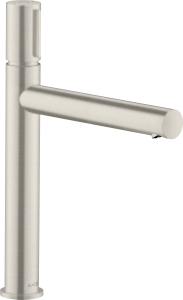 AXOR Uno Bateria umywalkowa Select 200 z niezamykanym kompletem odpływowym Stal Szlachetna Optyczna