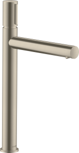 AXOR Uno Bateria umywalkowa Select 260 z niezamykanym kompletem odpływowym Nikiel Szczotkowany