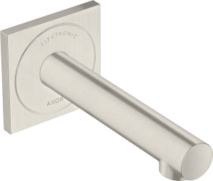 AXOR Uno Samoczynna bateria umywalkowa do montażu podtynowego ściennego z wylewką 161mm Stal Szlachetna Optyczna