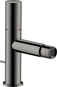 AXOR Uno Jednouchwytowa bateria bidetowa z automatycznym kompletem odpływowym Czarny Chrom Polerowany