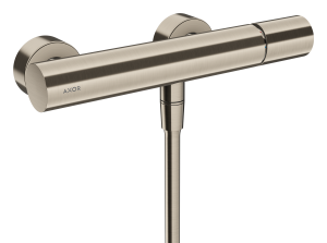 AXOR Uno Jednouchwytowa bateria prysznicowa z uchwytem Zero, montaż natynkowy Nikiel Szczotkowany