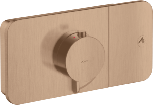 AXOR One Moduł termostatyczny do montażu podtynkowego do 1 odbiornika, element zewnętrzny Czerwone Złoto Szczotkowane