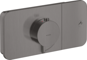 AXOR One Moduł termostatyczny do montażu podtynkowego do 1 odbiornika, element zewnętrzny Czarny Chrom Szczotkowany