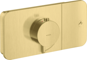 AXOR One Moduł termostatyczny do montażu podtynkowego do 1 odbiornika, element zewnętrzny Mosiądz Szczotkowany