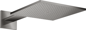 AXOR ShowerSolutions Głowica prysznicowa 300/300 1jet z ramieniem prysznicowym Czarny Chrom Polerowany