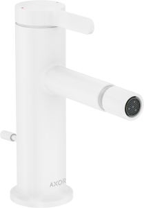 AXOR One Jednouchwytowa bateria bidetowa z kompletem odpływowym Biały Matowy
