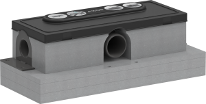 AXOR uBox universal Zestaw podstawowy do odpływu liniowego, montaż standardowy