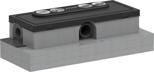 AXOR uBox universal Zestaw podstawowy do odpływu liniowego, montaż płytki