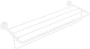 AXOR Universal Circular Półka na ręczniki z wieszakiem Biały Matowy