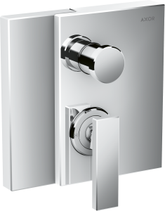 AXOR Edge Jednouchwytowa bateria wannowa do instalacji podtynowek z systemem bezpieczeństwa EN1717 Chrom
