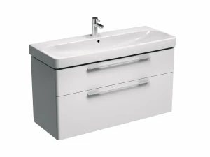 SZAFKA PODUMYWALKOWA TRAFFIC 120CM BIAŁY POŁYSK KOŁO