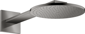 AXOR ShowerSolutions Głowica prysznicowa 250 2jet z ramieniem prysznicowym Czarny Chrom Polerowany