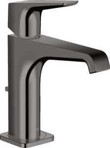 AXOR Citterio E Jednouchwytowa bateria umywalkowa 130 z uchwytem dźwigniowym i z kompletem odpływowym Czarny Chrom Polerowany