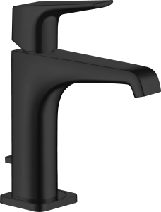 AXOR Citterio E Jednouchwytowa bateria umywalkowa 130 z uchwytem dźwigniowym i z kompletem odpływowym Czarny Matowy