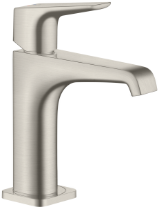 AXOR Citterio E Jednouchwytowa bateria umywalkowa 130 z uchwytem dźwigniowym z niezamykanym kompletem odpływowym Stal Szlachetna Optyczna