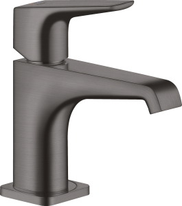 AXOR Citterio E Jednouchwytowa bateria umywalkowa 90 z uchwytem dźwigniowym i z niezamykanym kompletem odpływowym Czarny Chrom Szczotkowany