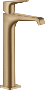 AXOR Citterio E Jednouchwytowa bateria umywalkowa 250 z niezamykanym kompletem odpływowym Brąz Szczotkowany