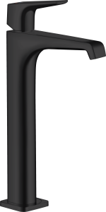 AXOR Citterio E Jednouchwytowa bateria umywalkowa 250 z niezamykanym kompletem odpływowym Czarny Matowy