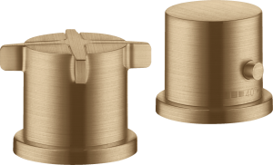 AXOR Citterio E 2-otworowa bateria termostatyczna wannowa Brąz Szczotkowany