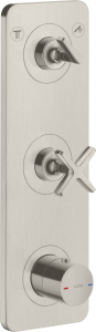 AXOR Citterio E Moduł termostatyczny 380/120 podtynkowy do 2 odbiorników Stal Szlachetna Optyczna