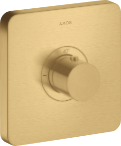 AXOR ShowerSelect Bateria termostatyczna HighFlow softsquare montaż podtynkowy Złoty Optyczny Szczotkowany
