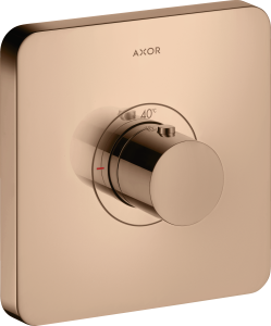 AXOR ShowerSelect Bateria termostatyczna HighFlow softsquare montaż podtynkowy Czerwone Złoto Polerowane