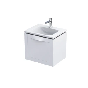 Szafka podumywalkowa 60 cm, SKAGEN jedna szuflada, kolor: biały mat ORISTO