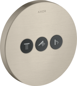 AXOR ShowerSelect Zawór odcinający do 3 odbiorników, montaż podtynkowy Nikiel Szczotkowany