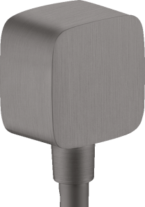 AXOR ShowerSolutions Przyłącze węża softsquare Czarny Chrom Szczotkowany