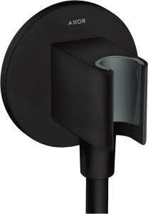 AXOR ShowerSolutions Przyłącze węża FixFit z uchwytem round Czarny Matowy