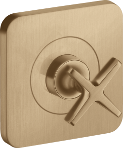 AXOR Citterio E Zawór odcinający 120/120, montaż podtynkowy Brąz Szczotkowany