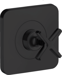 AXOR Citterio E Zawór odcinający 120/120, montaż podtynkowy Czarny Matowy