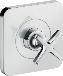 AXOR Citterio E Zawór odcinający 120/120, montaż podtynkowy Stal Szlachetna Optyczna