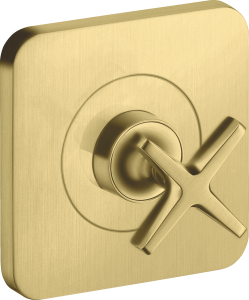 AXOR Citterio E Zawór odcinający 120/120, montaż podtynkowy Mosiądz Szczotkowany