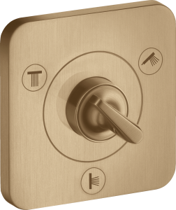 AXOR Citterio E Zawór odcinająco-przełączający Trio/Quattro 120/120 Brąz Szczotkowany