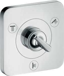 AXOR Citterio E Zawór odcinająco-przełączający Trio/Quattro 120/120 Stal Szlachetna Optyczna