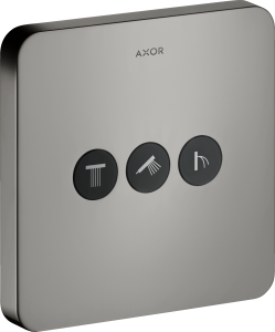 AXOR ShowerSelect Zawór odcinający do 3 odbiorników, montaż podtynkowy Czarny Chrom Polerowany