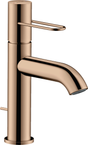 AXOR Uno Jednouchwytowa bateria umywalkowa 100 z uchwytem Loop Czerwone Złoto Polerowane