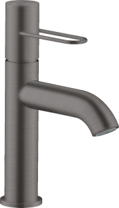 AXOR Uno Jednouchwytowa bateria umywalkowa 100 z niezamykanym kompletem odpływowym Czarny Chrom Szczotkowany