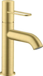 AXOR Uno Jednouchwytowa bateria umywalkowa 100 z niezamykanym kompletem odpływowym Mosiądz Szczotkowany