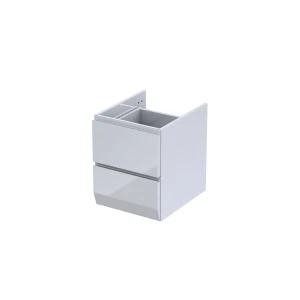 Szafka podumywalkowa 40 cm, BRYLANT dwie szuflady, kolor: biały połysk, korpus biały, ORISTO