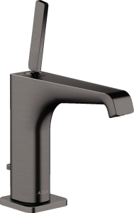 AXOR Citterio E Jednouchwytowa bateria umywalkowa 130 z  kompletem odpływowym Czarny Chrom Szczotkowany