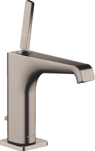 AXOR Citterio E Jednouchwytowa bateria umywalkowa 130 z  kompletem odpływowym Stal Szlachetna Optyczna