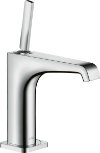 AXOR Citterio E Jednouchwytowa bateria umywalkowa 130 z niezamykanym kompletem odpływowym Stal Szlachetna Optyczna